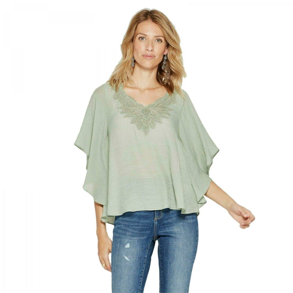 Poncho Shirt, Womens Tops