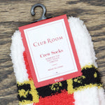 Club Room Mens Cozy Holiday Christmas Santa Claus Belt Crew Socks