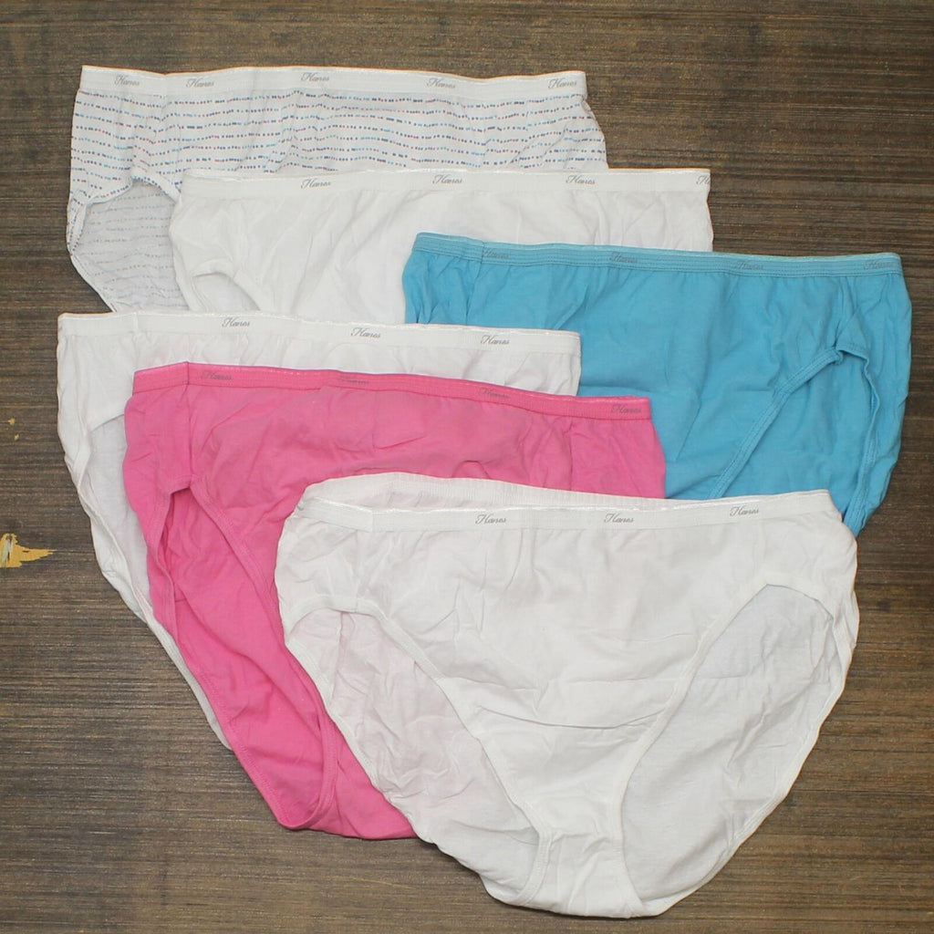 Hanes Women's Cotton Bikini Panty, Assorted, Size 5 (Pack of 10) :  : Clothing, Shoes & Accessories