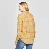 Universal Thread Women's Plaid Long Sleeve Cotton Flannel Shirt