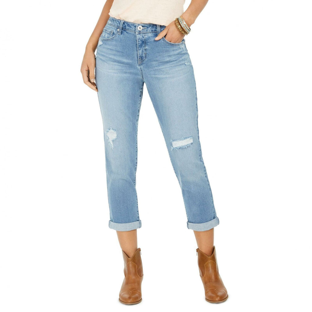 Style & co curvy fashion boyfriend jeans