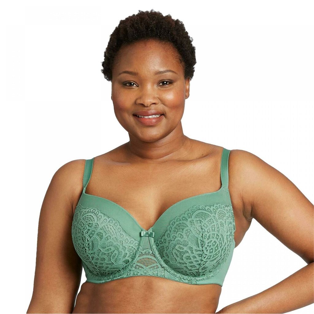 Auden Womens Everyday Bre Size 36D Lace Greens F4