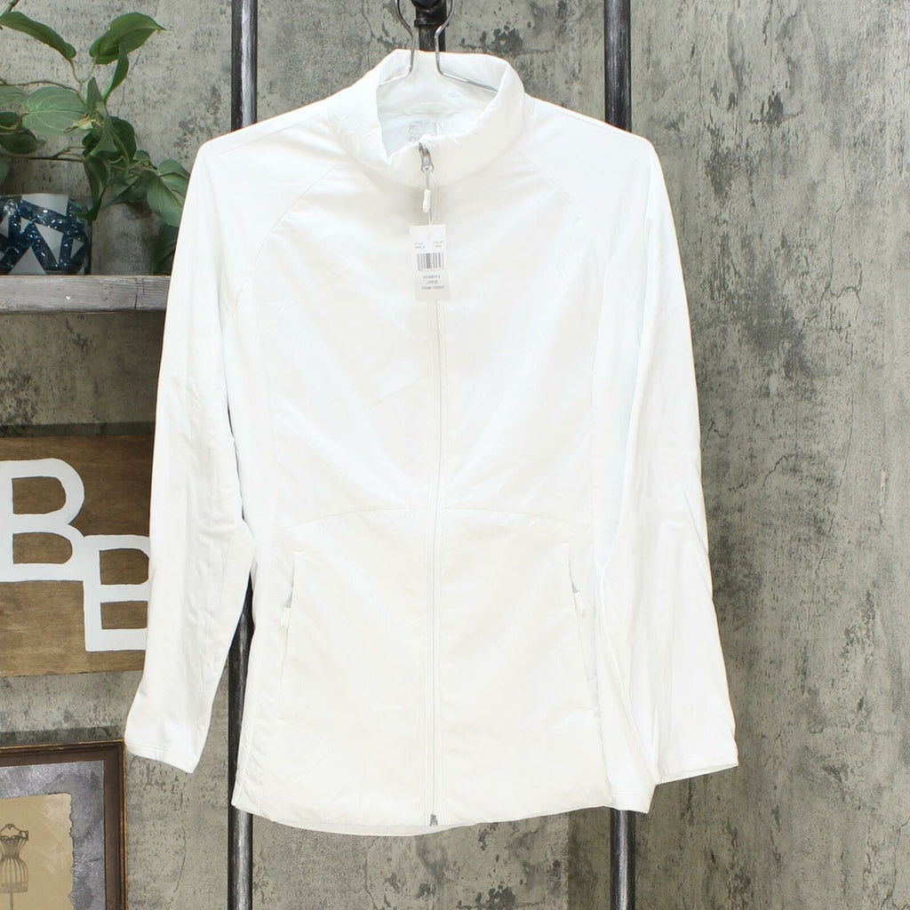 32 Degrees Cool Women's Mixed Media Lightweight Jacket White Large –  Biggybargains