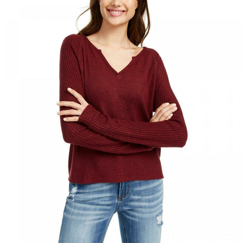 Planet Gold Women's Junior Fit Super Soft Ribbed Top