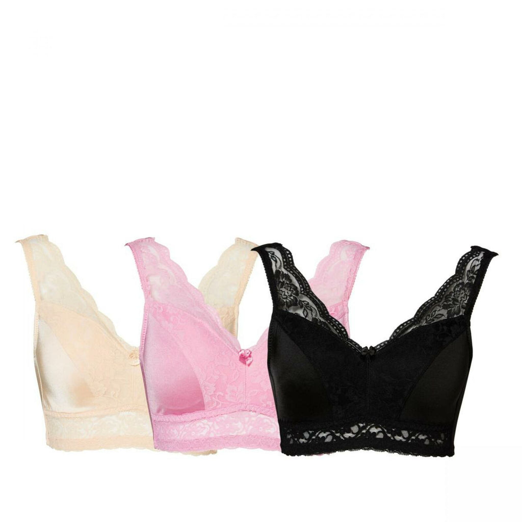 Rhonda Shear 3pack Ahh Panty with Lace Overlay 