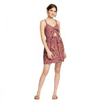 Xhilaration Women's Floral Print Strappy Cut Out Dress