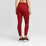 JoyLab Women's Leopard Print High Waisted 7/8 Leggings