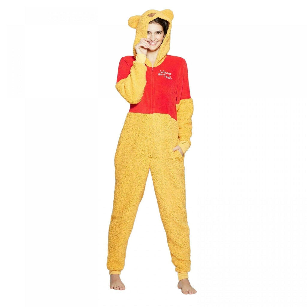 Disney Winnie The Pooh Kigurumi Adult Costume Union Suit Pajama Outfit