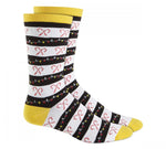 Club Room Holiday Candy Cane and Lights Candy Cane Crew Socks