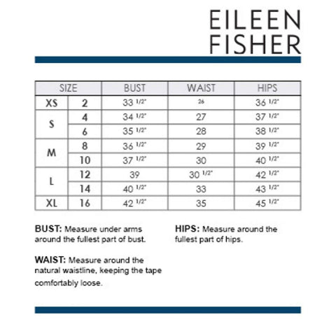 Eileen fisher shop sizing review