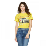 Mighty Fine Women's Short Sleeve CAMARO RACING Boyfriend Graphic T-Shirt
