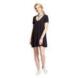 Mossimo Women's T-Shirt Dress with Neck Detail