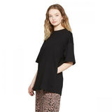 Wild Fable Women's Oversized Elbow Sleeve Crewneck T-Shirt