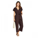 Universal Thread Women's Short Sleeve V-Neck Jumpsuit