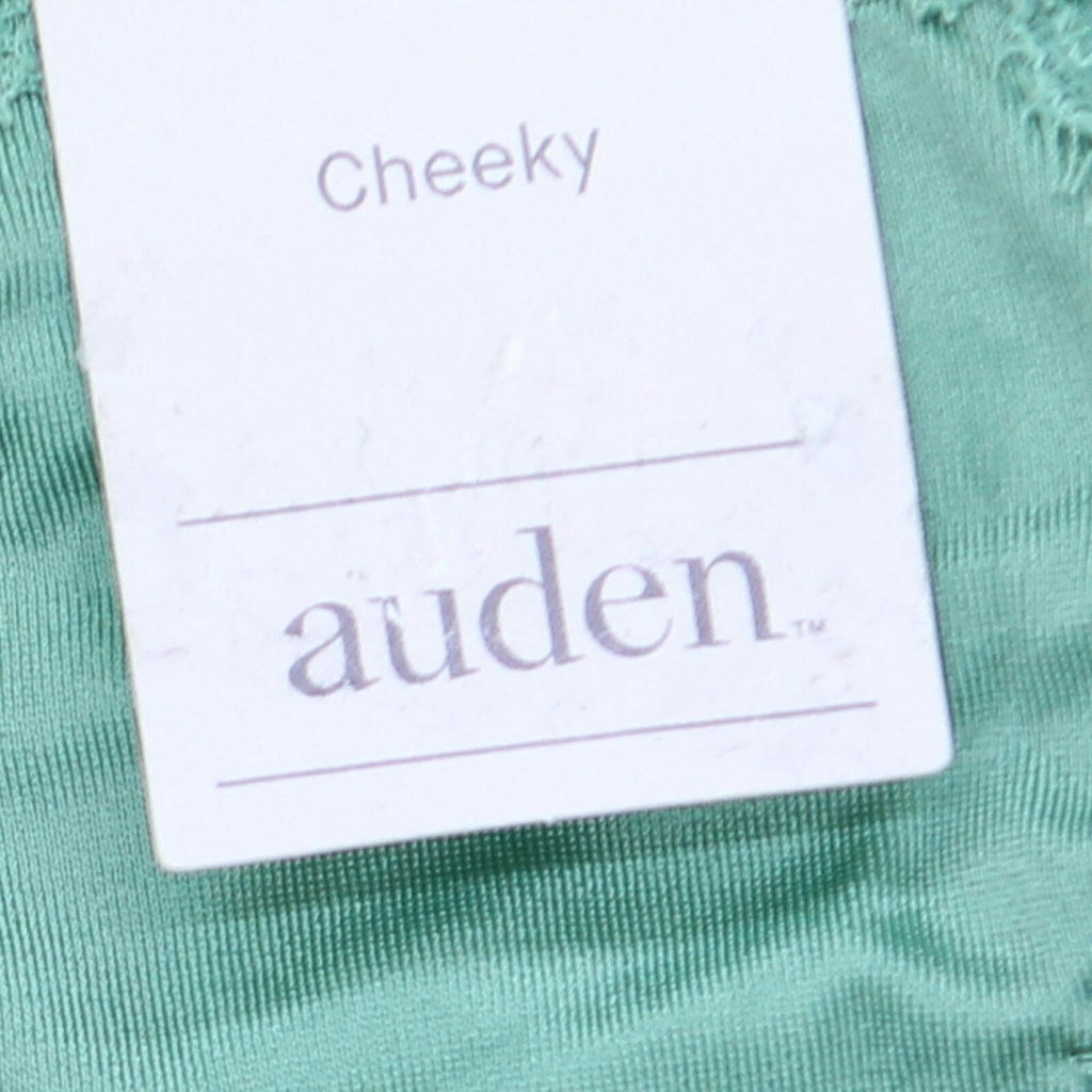 Women's Cotton Cheeky Underwear with Lace Waistband - Auden™ Ocean Spray  Green XL