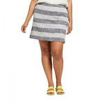 A New Day Women's Plus Size Striped A-Line Mini Skirt