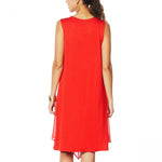 DG2 by Diane Gilman Women's Sleeveless Layered Drama Dress