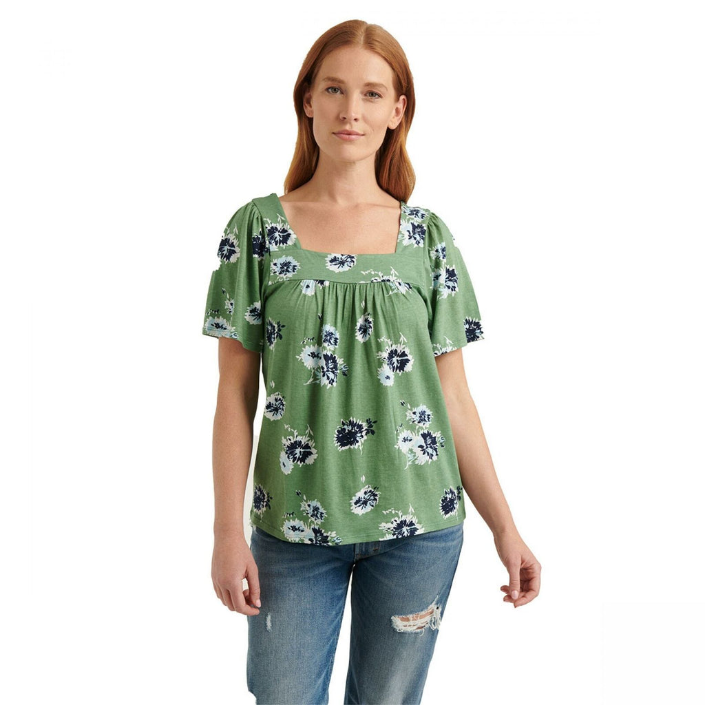 Lucky Brand Floral Print Thermal Knit Top, Nordstromrack