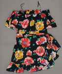 Who What Wear Women's Cotton Belted Off the Shoulder Ruffle Dress