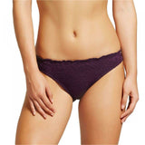 Mossimo Women's Crochet Cheeky Bikini Bottom Plum Medium