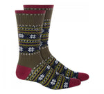 Sun + Stone Men's Holiday Snowflake Crew Socks