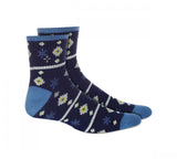 Sun + Stone Men's Snowflake Holiday Half-Calf Socks