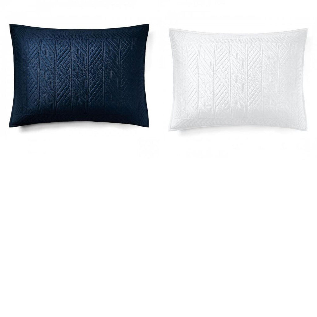 Ralph Lauren purchases Oakfield Sham, Standard. Color:Navy