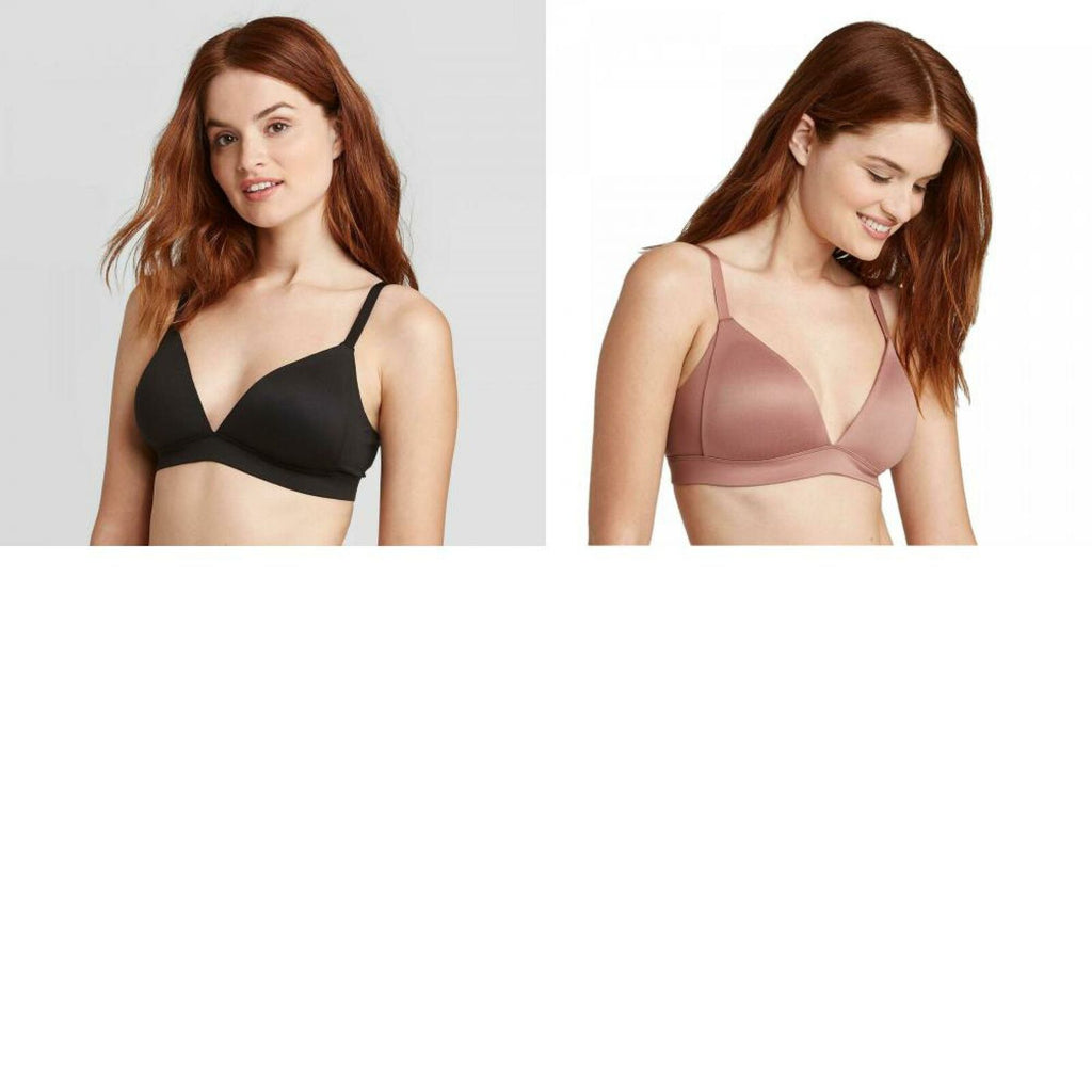 Auden Lightly Lined Wire-free Bra Pink (Smooth Under Clothes) Size