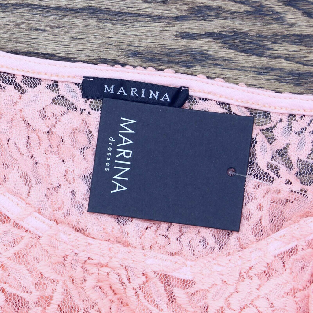 Marina Plus Floral Lace Asymmetrical Hem Top with Knit Tank Top