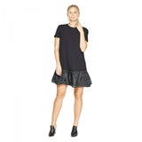 Who What Wear Women's Short Sleeve Organza Ruffle Mini Dress