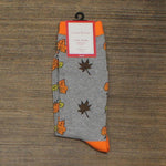 Club Room Mens Holiday Fall Leaves Crew Socks