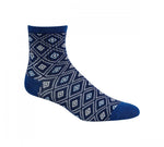 Sun + Stone Men's Novelty Diamond Ankle Half-Calf Socks