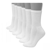 Hanes Premium Women's XTemp 6 Pack Crew Cushion Socks 709/6