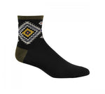 Sun + Stone Men's Half-Calf Diamond Pattern Ankle Socks