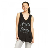 Zoe + Liv Women's Fiesta All Day Siesta All Night Graphic Tank Top