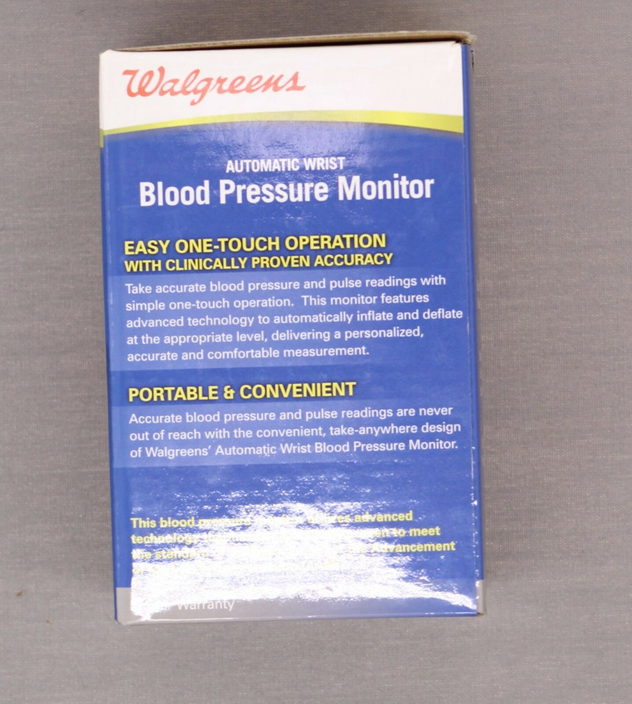 Walgreens Auto Wrist Blood Pressure Monitor