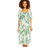 Kona Sol Women's Midi Length Kaftan Cover Up Dress