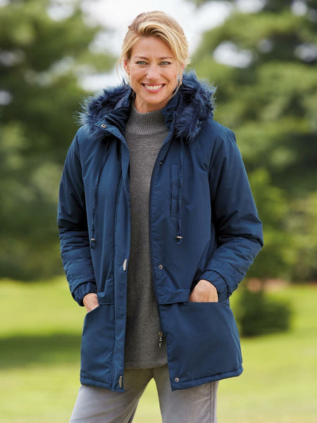Womens blue 2025 parka