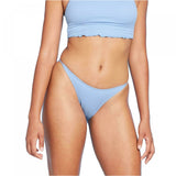 Xhilaration Women's Textured High Leg Scoop Bikini Bottom