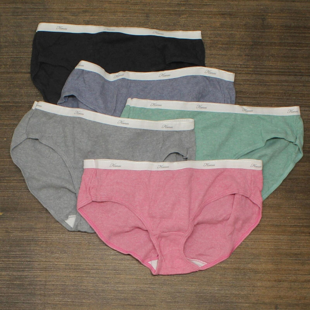 Hanes Womens Panties Pack, Soft Cotton Hipsters, Underwear 6-Pack (Colors  May Vary)