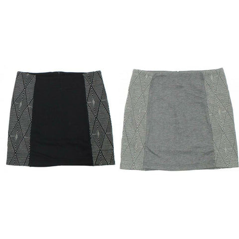 Crescent Women's French Terry Straight Skirt With Tapestry Inserts