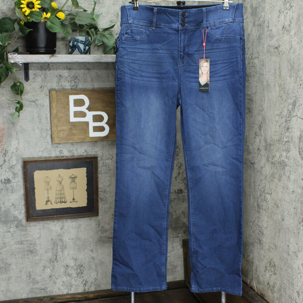 Laurie felt curve silky denim boot cut jeans shop
