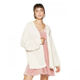 Wild Fable Women's Oversized Waffle Cardigan Sweater