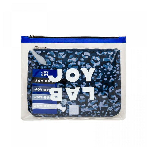 JoyLab Women's Zip Closure Wristlet With 4 Hair Scrunchies
