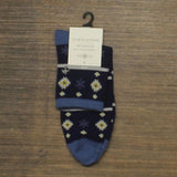 Sun + Stone Men's Snowflake Holiday Half-Calf Socks