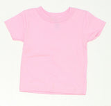 Rabbit Skins NEW Toddler Short Sleeve 100% Cotton T-Shirt Pink 12 Months 03131