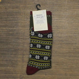 Sun + Stone Men's Holiday Snowflake Crew Socks