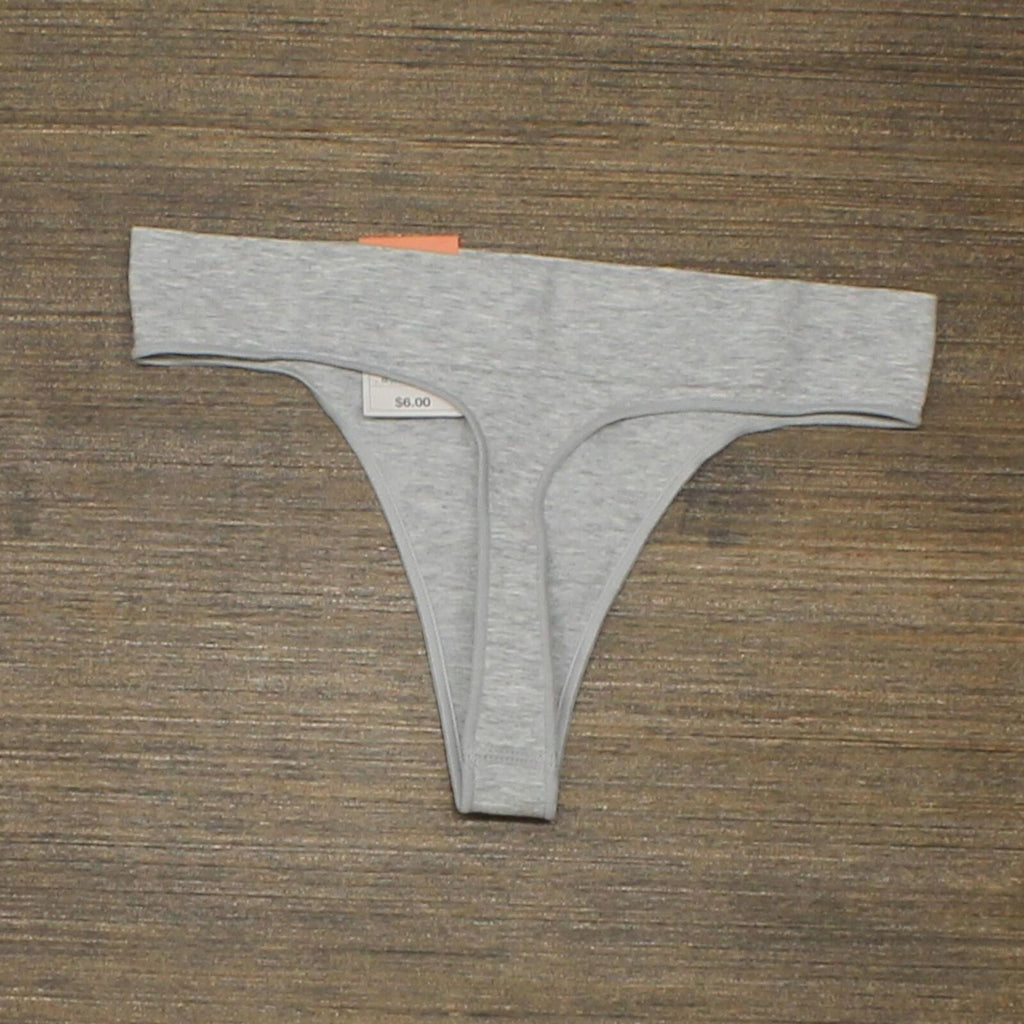 Auden size Med Miss/Womans 3 pair Thong Underwear Floral/Tan/Blk