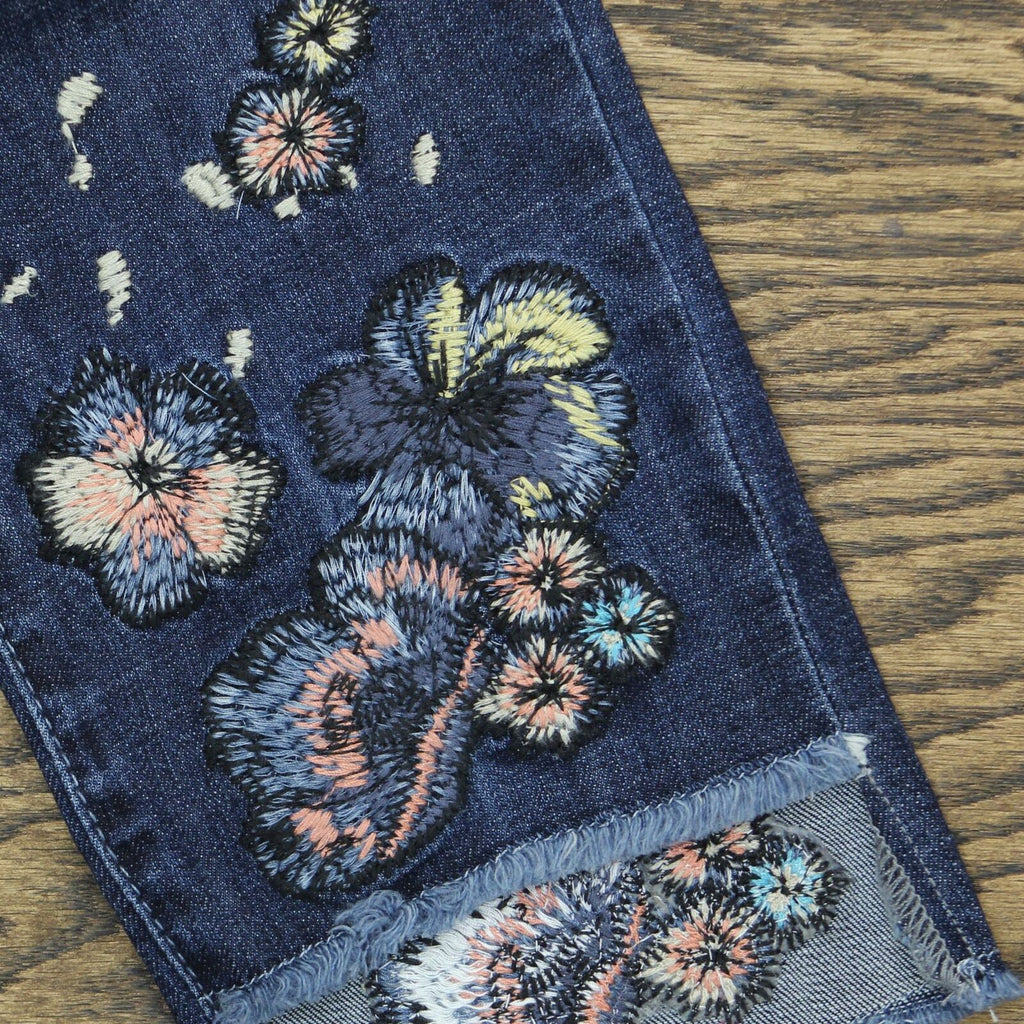 Laurie Felt Women s Classic Denim Stiletto Jeans With Embroidery Biggybargains