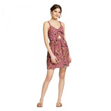 Xhilaration Women's Floral Print Strappy Cut Out Dress